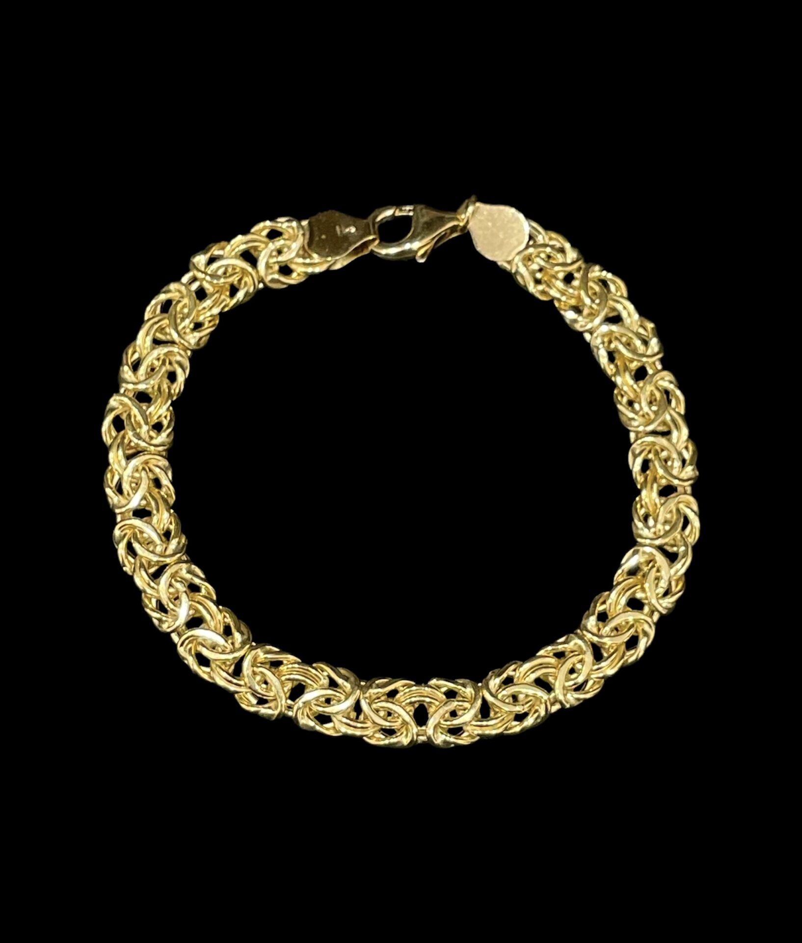 Bracelet Maille Royale Plate 7 mm